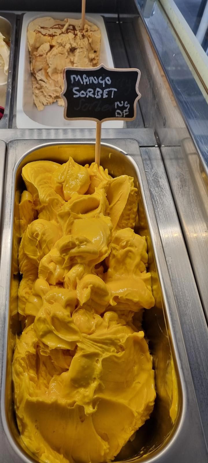 Delizia Gelateria St Andrews Mango Sorbet